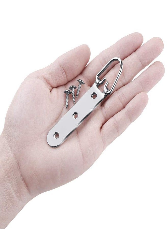 Furhua Heavy Duty Large Strap Hanger 3 Hole D-Ring Hanger with Screws for Hanging Clock Paintings Artwork Picture Frame Hook Photos-30 Pack - Image 3